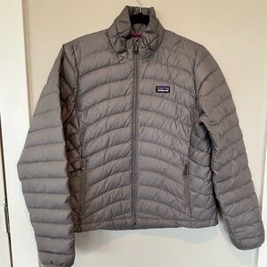 Patagonia Grey Down Sweater Puffer Like New Quilted Jacket